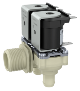 AuK Müller Kunststof magneetventiel - 1.010.215 - Dubbel haaks