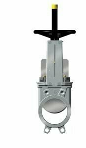 V820 - PN10 RVS Plaatafsluiter / Schuifafsluiter Handwiel