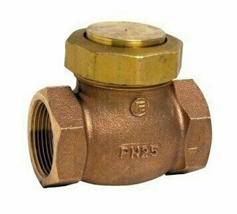 C350 - Brons PN25 - Verticaal - terugslagklep