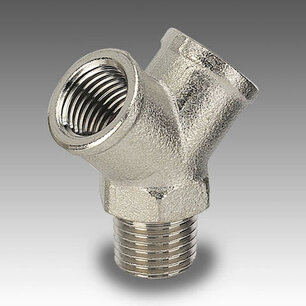 Draadnippel 2124002  A24 Y-STUK 1/4 BI-BI-BU A24