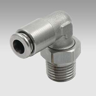 Push-in koppeling 2F31C03  R31C F-E KNIE  4X 1/4'' DRAAIBAAR CONISCH R31C F-E