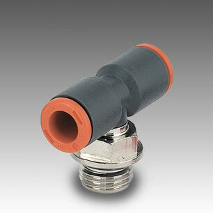Push-in koppeling 2L35003  RL35 ''T'' 4X1/4 DRAAIBAAR KUNSTSTOF RL35