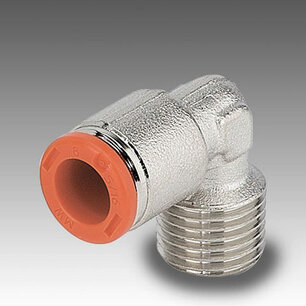 Push-in koppeling 2L39C08  RL39/C KNIE CONISCH 6X1/8'' NIET-DRAAIBAAR RL39/C