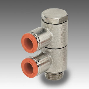 Push-in koppeling 2L56010  RL56 DUBBELE BANJO 8X1/8 RL56