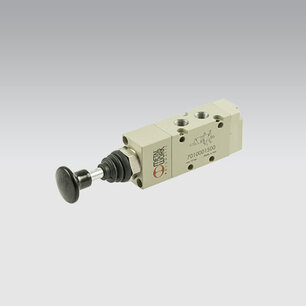 Ventiel Handmatig bediend 7010001600  VENTIEL 5/2-1/8'' DRUKKNOP BEDIEND BISTABIEL Serie 70 1/8''