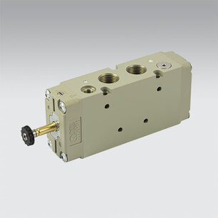 Ventiel Elektrisch bediend 7030021500  VENTIEL 5/2-1/2'' ELEKTRISCH MONOSTABIEL HULPSTUURLUCHT Serie 70 1/2''