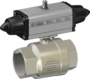 Omal SG100H005 - Pneumatische Messing Kogelkraan - 3/4