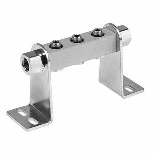 Montage strip 0222000191  SET STEUNEN VOOR 1/4'' KORT H=60MM Serie 70 1/4''