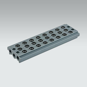 Basisplaat 0223000801  VERZAMELLIJST 8 POSITIES 1/8'' Serie 70 1/8''